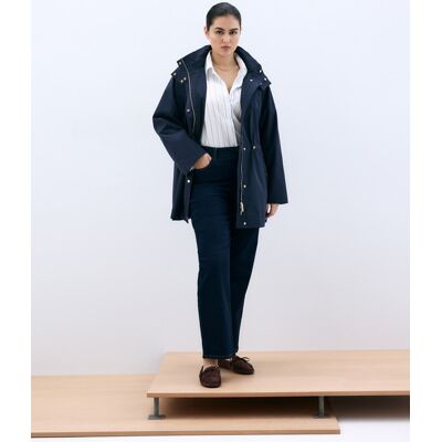 Couchel Parka estilo náutica de mujer con capucha. (54) Azul marino mujer Couchel Parka estilo náutica de mujer con capucha. (54) Azul marino mujer