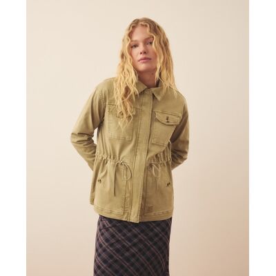 Southern Cotton Parka algodón liso con bolsillos de mujer. (40) 520 Kaki mujer Southern Cotton Parka algodón liso con bolsillos de mujer. (40) 520 Kaki mujer