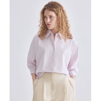 Boss Camisa relaxed con mangas kimono.. (42) Morado mujer Boss Camisa relaxed con mangas kimono.. (42) Morado mujer