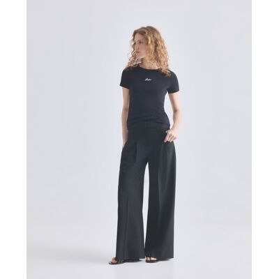 Boss Camiseta regular manga corta.. (XS) Negro mujer Boss Camiseta regular manga corta.. (XS) Negro mujer