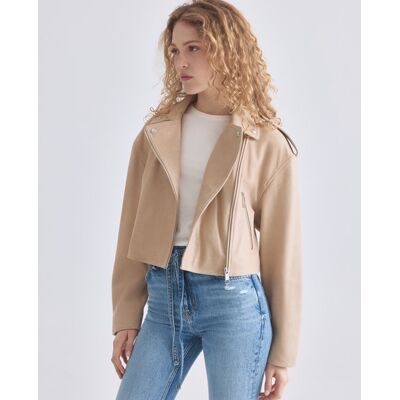 Boss Cazadora manga larga de piel de oveja.. (38) Beige mujer Boss Cazadora manga larga de piel de oveja.. (38) Beige mujer