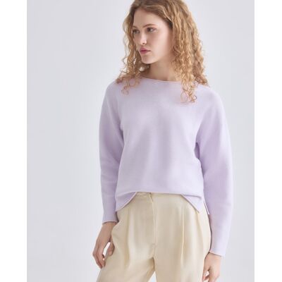 Boss Jersey de manga larga cuello redondo.. (M) Morado mujer Boss Jersey de manga larga cuello redondo.. (M) Morado mujer
