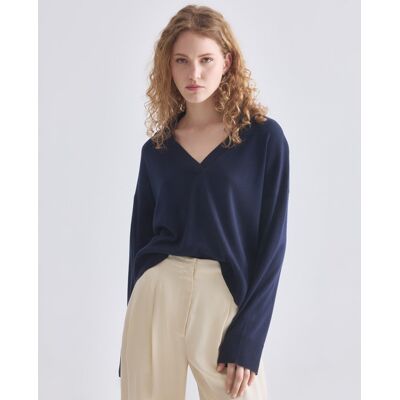 Boss Jersey de manga larga cuello pico.. (S) Azul mujer Boss Jersey de manga larga cuello pico.. (S) Azul mujer