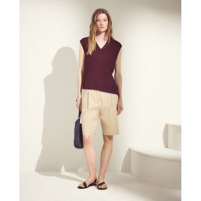 Woman El Corte Inglés Short de mujer liso estilo chinos. (38) Beige mujer Woman El Corte Inglés Short de mujer liso estilo chinos. (38) Beige mujer