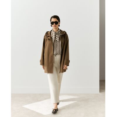 Couchel Parka de mujer ligera básica. (56) Beige mujer Couchel Parka de mujer ligera básica. (56) Beige mujer