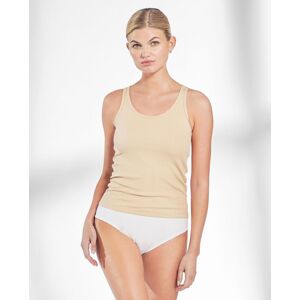 Bread & Boxers Camiseta interior de mujer acanalada sin mangas. (44) Beige mujer Bread & Boxers Camiseta interior de mujer acanalada sin mangas. (44) Beige mujer
