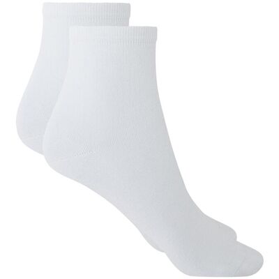 Calcetines tobilleros de mujer de Hilo de Escocia lisos. Hecho en España. Blanco mujer Calcetines tobilleros de mujer de Hilo de Escocia lisos. Hecho en España. Blanco mujer