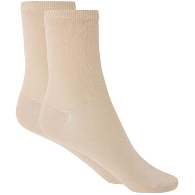 Blanco Calcetines cortos de mujer de Hilo de Escocia lisos. Hecho en España. Beige mujer Blanco Calcetines cortos de mujer de Hilo de Escocia lisos. Hecho en España. Beige mujer