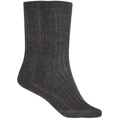 Blanco Calcetines cortos de mujer 100% lana de canalé. Hecho en España. (única) Gris mujer Blanco Calcetines cortos de mujer 100% lana de canalé. Hecho en España. (única) Gris mujer