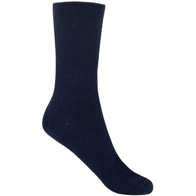 Blanco Calcetines cortos de mujer de cashmere-lana lisos con puño roulé. Hecho en España.Cashmere. (única) Azul mujer Blanco Calcetines cortos de mujer de cashmere-lana lisos con puño roulé. Hecho en España.Cashmere. (única) Azul mujer