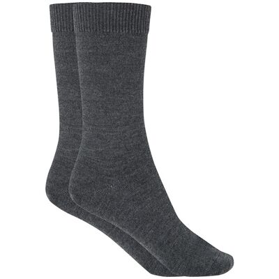 Blanco Calcetines cortos de mujer de lana mercerizada lisos. Hecho en España. Gris oscuro mujer Blanco Calcetines cortos de mujer de lana mercerizada lisos. Hecho en España. Gris oscuro mujer