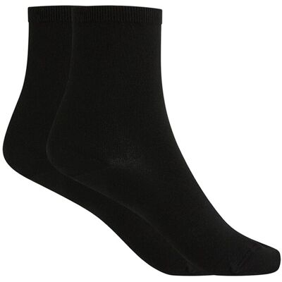 Blanco Calcetines tobilleros de mujer de modal lisos. Hecho en España. (única) Negro mujer Blanco Calcetines tobilleros de mujer de modal lisos. Hecho en España. (única) Negro mujer