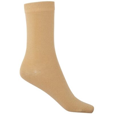 Blanco Calcetin de mujer largo liso. (única) Beige mujer Blanco Calcetin de mujer largo liso. (única) Beige mujer