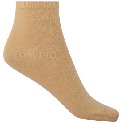 Blanco Calcetin de mujer largo liso. (única) Beige mujer Blanco Calcetin de mujer largo liso. (única) Beige mujer