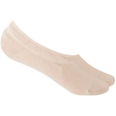 Blanco Pack de 2 pares pinkies de mujer de algodón invisibles. (36-42) Beige mujer Blanco Pack de 2 pares pinkies de mujer de algodón invisibles. (36-42) Beige mujer