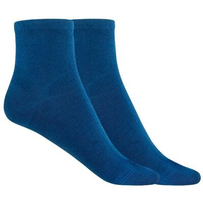 Blanco Pack de 2 pares de calcetines de mujer de bambú lisos. (Única) Azul mujer Blanco Pack de 2 pares de calcetines de mujer de bambú lisos. (Única) Azul mujer