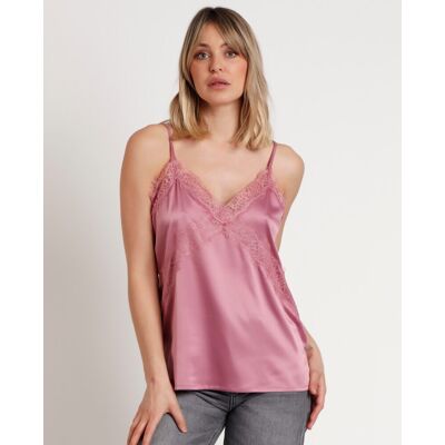 Admas Camiseta interior de mujer satinada de tirantes. (42) Rosa mujer Admas Camiseta interior de mujer satinada de tirantes. (42) Rosa mujer