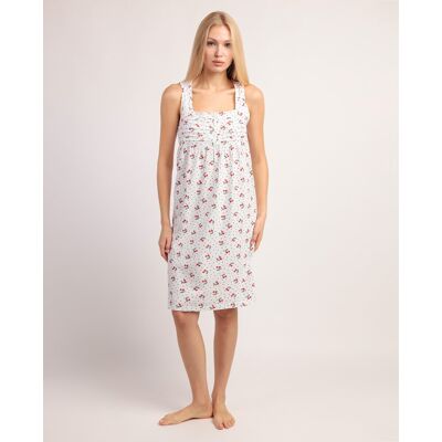 Admas Camisón corto de mujer de punto de algodón en color blanco. (46) Blanco mujer Admas Camisón corto de mujer de punto de algodón en color blanco. (46) Blanco mujer