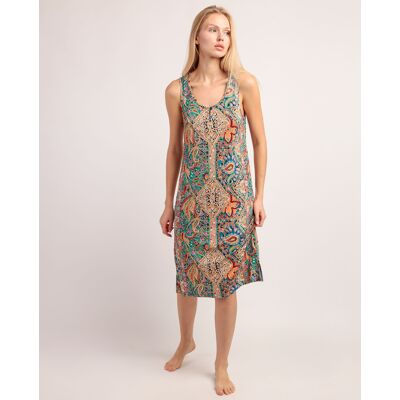 Admas Camisón corto de mujer de punto viscosa en color multicolor. (42) Multicolor mujer Admas Camisón corto de mujer de punto viscosa en color multicolor. (42) Multicolor mujer