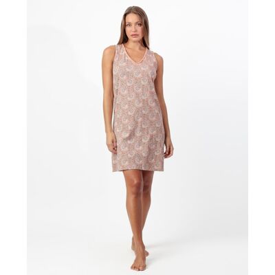 Admas Camisón corto de mujer de punto de algodón en color salmón. (42) Salmón mujer Admas Camisón corto de mujer de punto de algodón en color salmón. (42) Salmón mujer