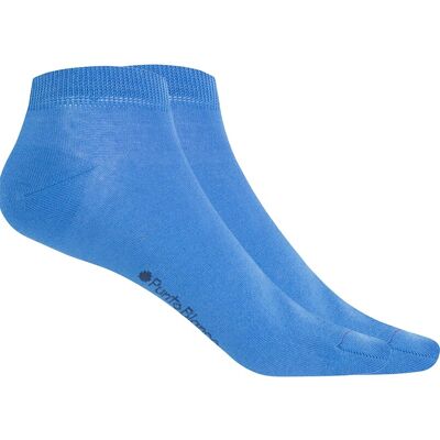 Blanco Pack de 2 pares de calcetines de mujer de algodón mercerizado lisos. (Única) Azul mujer Blanco Pack de 2 pares de calcetines de mujer de algodón mercerizado lisos. (Única) Azul mujer