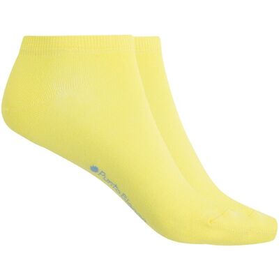 Blanco Pack de 2 pares de calcetines de mujer de algodón mercerizado lisos. (Única) Amarillo mujer Blanco Pack de 2 pares de calcetines de mujer de algodón mercerizado lisos. (Única) Amarillo mujer