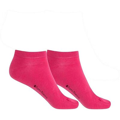 Blanco Pack de 2 pares de calcetines de mujer de algodón mercerizado lisos - Banana. (36-40) Rosa mujer Blanco Pack de 2 pares de calcetines de mujer de algodón mercerizado lisos - Banana. (36-40) Rosa mujer
