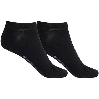 Blanco Pack de 2 pares de calcetines de mujer de algodón mercerizado lisos - Banana. (36-40) Negro mujer Blanco Pack de 2 pares de calcetines de mujer de algodón mercerizado lisos - Banana. (36-40) Negro mujer