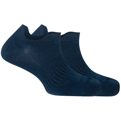 Blanco Pack de 2 pares de calcetines de mujer de bambú con doble lengüeta. (Única) Azul marino mujer Blanco Pack de 2 pares de calcetines de mujer de bambú con doble lengüeta. (Única) Azul marino mujer