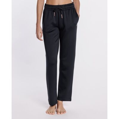 Blanco Pantalón de mujer de viscosa elástica. (38) Negro mujer Blanco Pantalón de mujer de viscosa elástica. (38) Negro mujer