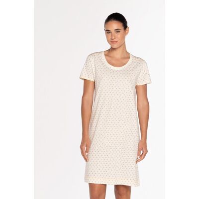 Blanco Camisón de mujer largo de algodón elástico. (42) Crudo mujer Blanco Camisón de mujer largo de algodón elástico. (42) Crudo mujer