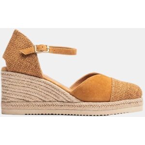 Unisa Alpargata de cuña de mujer con puntera contraste. (TALLA 36) Cuero mujer Unisa Alpargata de cuña de mujer con puntera contraste. (TALLA 36) Cuero mujer