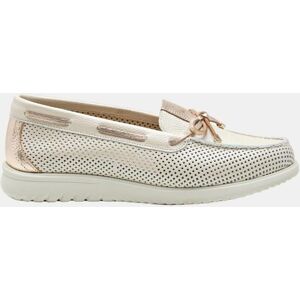 24HRS Mocasín tipo pasacintas en piel color lino. (35) Beige mujer 24HRS Mocasín tipo pasacintas en piel color lino. (35) Beige mujer