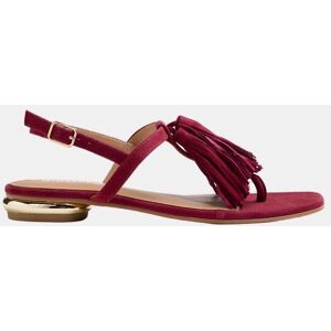 Gioseppo Sandalias piel flecos. (39) Rojo mujer Gioseppo Sandalias piel flecos. (39) Rojo mujer