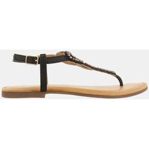 Gioseppo Sandalias con pedrería para mujer. (38) Negro mujer Gioseppo Sandalias con pedrería para mujer. (38) Negro mujer