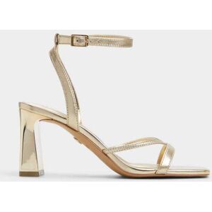 ALDO Sandalias de tacón de mujer con punta cuadrada. (37) Oro mujer ALDO Sandalias de tacón de mujer con punta cuadrada. (37) Oro mujer