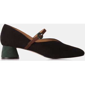 Farrutx Zapatos de salón tipo merceditas confeccionado en ante con una fina tira que sujeta el pie. (36) Negro mujer Farrutx Zapatos de salón tipo merceditas confeccionado en ante con una fina tira que sujeta el pie. (36) Negro mujer