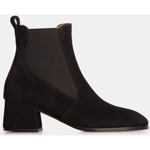 Farrutx Botines chelsea de mujer en velour y tejido elástico. (36) Negro mujer Farrutx Botines chelsea de mujer en velour y tejido elástico. (36) Negro mujer