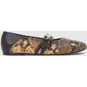 Castañer Bailarina plana de mujer en cuero efecto serpiente con cierre de hebilla. (35) Beige mujer Castañer Bailarina plana de mujer en cuero efecto serpiente con cierre de hebilla. (35) Beige mujer