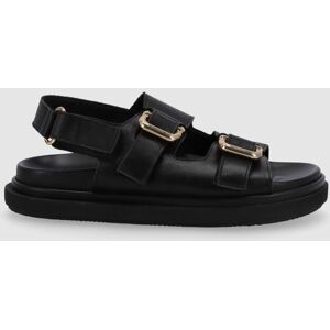 ALOHAS Sandalias de plataforma de mujer de piel con tiras y hebillas. (38) Negro mujer ALOHAS Sandalias de plataforma de mujer de piel con tiras y hebillas. (38) Negro mujer