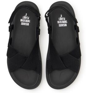 Ecoalf Sandalias planas de mujer de tiras cruzadas. (37) Negro mujer Ecoalf Sandalias planas de mujer de tiras cruzadas. (37) Negro mujer