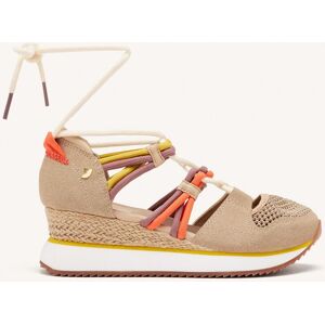 Gioseppo Sandalias de cuña de mujer deportivas con cordones y plantilla acolchada. (41) Beige mujer Gioseppo Sandalias de cuña de mujer deportivas con cordones y plantilla acolchada. (41) Beige mujer