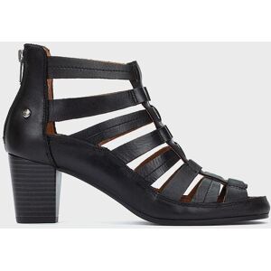 Pikolinos Sandalias de tacón de mujer de piel con cremallera trasera y tacón bloque. (37) Negro mujer Pikolinos Sandalias de tacón de mujer de piel con cremallera trasera y tacón bloque. (37) Negro mujer