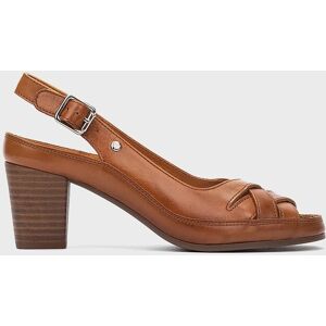 Pikolinos Sandalias de tacón de mujer de piel con cierre de hebilla. (38) Marrón mujer Pikolinos Sandalias de tacón de mujer de piel con cierre de hebilla. (38) Marrón mujer