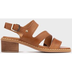 Pikolinos Sandalias de tacón de mujer de piel con hebilla. (41) Marrón mujer Pikolinos Sandalias de tacón de mujer de piel con hebilla. (41) Marrón mujer