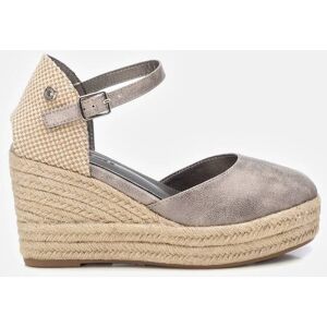 Refresh Alpargatas de cuña de mujer con cierre de hebilla. (39) Gris mujer Refresh Alpargatas de cuña de mujer con cierre de hebilla. (39) Gris mujer