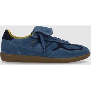 ALOHAS Zapatillas de ante con lengüeta larga y ribetes en contraste. (43) Azul marino mujer ALOHAS Zapatillas de ante con lengüeta larga y ribetes en contraste. (43) Azul marino mujer