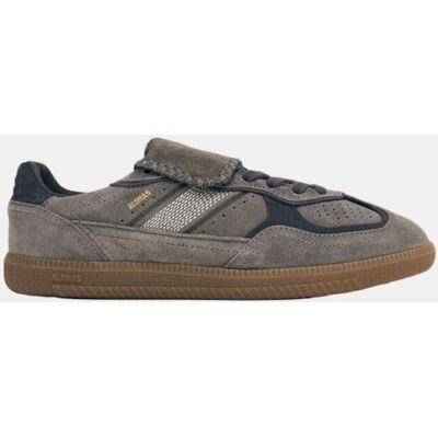 ALOHAS Zapatillas de ante con lengüeta larga y ribetes en contraste. (40) Gris mujer ALOHAS Zapatillas de ante con lengüeta larga y ribetes en contraste. (40) Gris mujer