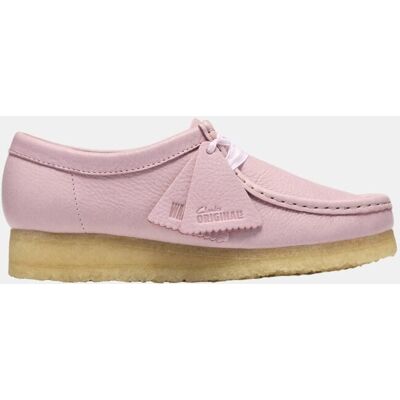 Clarks Zapato Wallabee Baby Pink en Cuero con suela de crepe. (35,5) Rosa mujer Clarks Zapato Wallabee Baby Pink en Cuero con suela de crepe. (35,5) Rosa mujer