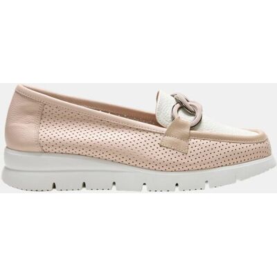 24HRS Mocasín con cadena eslabones. (35) Blanco mujer 24HRS Mocasín con cadena eslabones. (35) Blanco mujer